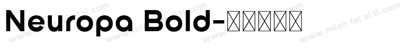 Neuropa Bold字体转换
